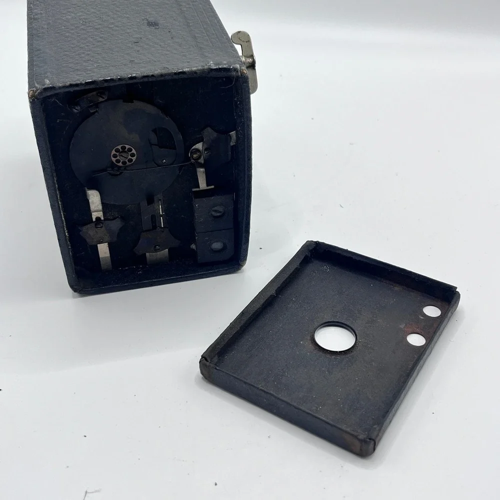 Antique Black Box Camera Vintage Photography Decor Untested Collector Item